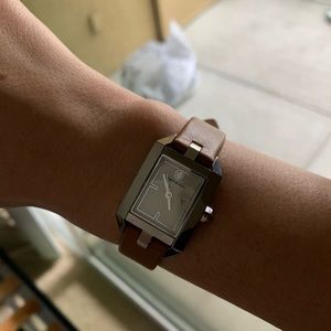 Tory Burch Nude Leather Watch